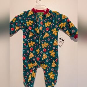 Festive Green Kids One Piece Size 0 - 3m Brand New With Tag